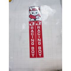 Cặp tem dán phuộc chữ Racing Boy