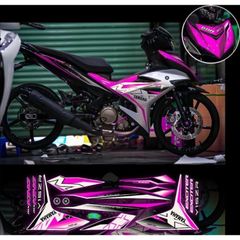 Tem rời exciter 150 mẫu Mx xe trắng phối nhiều màu