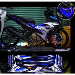 Tem rời exciter 150 mẫu Mx xe trắng phối nhiều màu