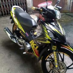 Tem Rời Suzuki Axelo RR 125 Vàng Đen - Tem Chuẩn  - Decal In Chất Lượng