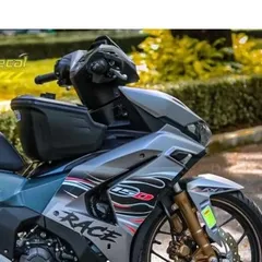 TEM LỬA DÁN XE WINNER X V3 MÀU BẠC XANH ĐEN - Decal Cao Cấp Nhất