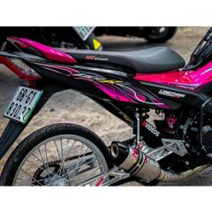 tem rời sonic hồng lửa đen trắng cực chất  , tem 3 lớp bền màu - Decal Cao Cấp Nhất