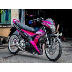 tem rời sonic hồng lửa đen trắng cực chất  , tem 3 lớp bền màu - Decal Cao Cấp Nhất