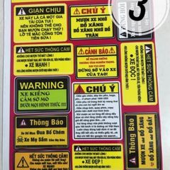 Bảng Decal Tem Cảnh Báo 3
