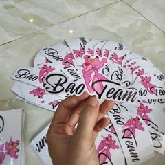 Decal tem logo báo tem trending dán trang trí xe - Tem 3 Lớp  Cao Cấp