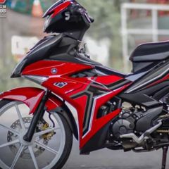 Tem Rời Mxking  Ex 150 Xám Đỏ Đen  - Decal In Chất Lượng