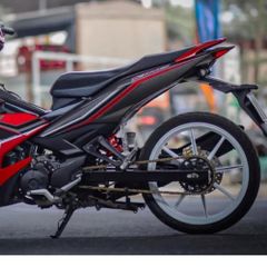 Tem Rời Mxking  Ex 150 Xám Đỏ Đen  - Decal In Chất Lượng