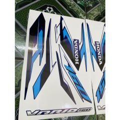 [Ảnh thật] Tem rời Vario 160 - mẫu mới 2023 cho xe xanh Quyen Decal