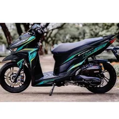 Tem Rời Vario 150 Đen Phối Xanh Ngọc  - Decal In Chất Lượng