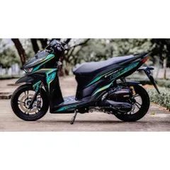 Tem Rời Vario 150 Đen Phối Xanh Ngọc  - Decal In Chất Lượng