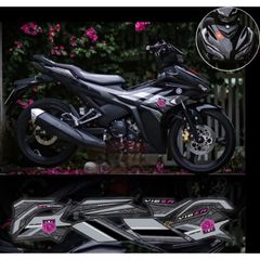 Tem rời exciter 155 mẫu Y16ZR xe đen mới phối đủ màu
