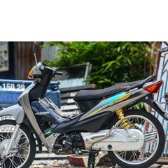 Tem Rời Dán Xe Wave 100 Mẫu Chữ S Bạc Xanh Đen Cực Đẹp, Hàng 3 Lớp Chất Lượng Cao Quyen Decal