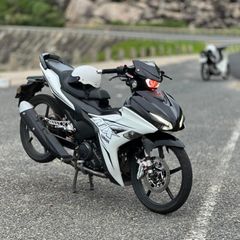 TEM RỜI MX KING 155 ĐEN TRẮNG DÁN XE EX155 VVA TRẮNG QDC