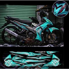 Tem rời exciter 2010 chữ tàu mới phối đủ màu xe