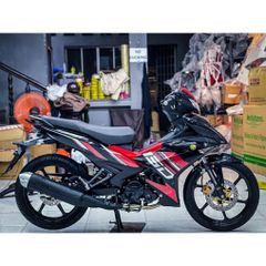 tem rời exciter 150 đen đỏ cover đơn giản chuẩn from  , tem 3 lớp bền màu - Decal Cao Cấp Nhất