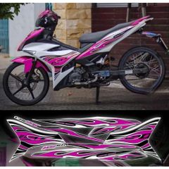 Tem exciter lửa trắng phối đủ màu