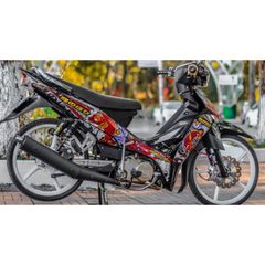 Tem Rời Yamaha Sirius 110 Cá Chép Đen 2023  - Decal In Chất Lượng