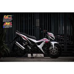 [Siêu Sale] Tem rời Hồng đen nổi bật cho Sonic 150 trắng - mẫu mới 2023 Quyen Decal