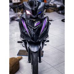 tem ròi exciter 150 đen tím mẫu exciter mx kiểng , tem 3 lớp bền màu - Decal Cao Cấp Nhất