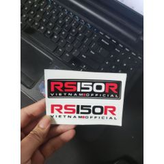 Cặp tem RS150 dán trang trí xe máy