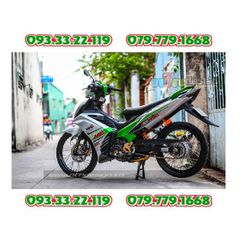 Tem Rời Yamaha Exciter 135 Xám Bạc Phối Xanh Lá