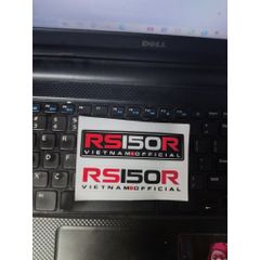 Cặp tem RS150 dán trang trí xe máy
