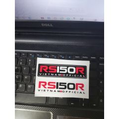Cặp tem RS150 dán trang trí xe máy