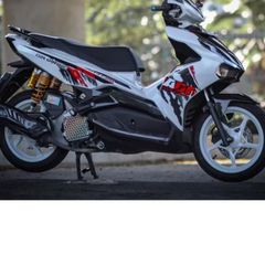 [Ảnh thật] TEM RỜI mẫu ADN Special Edition đỏ đen dán Airblade AB trắng - không bay màu Quyen Decal