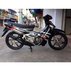 Tem Suzuki Satria 2000 Xám Đen  - Decal In Chất Lượng
