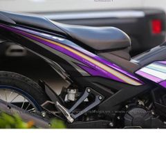 Tem rời Exciter 150 Crom mẫu Y15ZR đen tím, thiết kế đẹp mắt, in sắc nét, 3 lớp không bay màu MD00163 Cao Cấp
