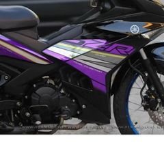 Tem rời Exciter 150 Crom mẫu Y15ZR đen tím, thiết kế đẹp mắt, in sắc nét, 3 lớp không bay màu MD00163 Cao Cấp