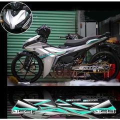 tem rời exciter 155 mẫu Zin mới 2024 xe trắng phối đủ màu