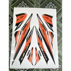 Tem Rời Dán Xe Exciter 2006 Mẫu ZIn Cam Bạc Đen Cực Chuẩn, Hàng 3 Lớp Chất Lượng Cao Quyen Decal