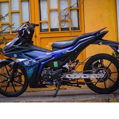 [FreeShip] Tem rời Exciter 155 xanh nhám - mẫu Y16ZR 2023 hoa văn bắt mắt xanh đen Quyen Decal