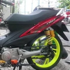 Tem Rời Suzuki Axelo 125 Dán Xe Đỏ - Chất Liệu Crom Cao Cấp  - Decal In Chất Lượng