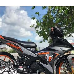 Tem Rời Yamaha Exciter 150 King Drag Cam Đen