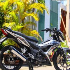 Tem Rời Dán Xe Sonic Mẫu Bạc Đen Đỏ 150R Cực Đẹp, Hàng 3 Lớp Chất Lượng Cao Quyen Decal