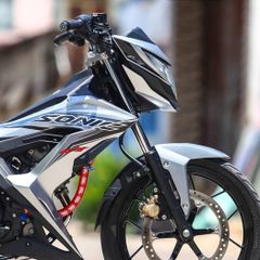 Tem Rời Dán Xe Sonic Mẫu Bạc Đen Đỏ 150R Cực Đẹp, Hàng 3 Lớp Chất Lượng Cao Quyen Decal