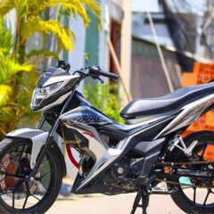 Tem Rời Dán Xe Sonic Mẫu Bạc Đen Đỏ 150R Cực Đẹp, Hàng 3 Lớp Chất Lượng Cao Quyen Decal