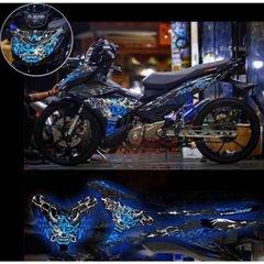 Tem trùm & tem rời exciter 150 YAKUZA xe den phối đủ màu