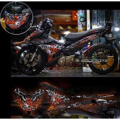 Tem trùm & tem rời exciter 150 YAKUZA xe den phối đủ màu
