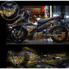Tem trùm & tem rời exciter 150 YAKUZA xe den phối đủ màu