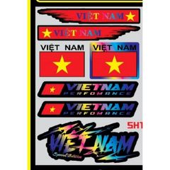 tem logo sticker Việt Nam Race kích thước nhỏ vừa