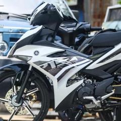 Tem Rời Exciter 150 Y15ZR Dán Xe Trắng Đen  - Decal In Chất Lượng