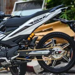 Tem Rời Exciter 150 Y15ZR Dán Xe Trắng Đen  - Decal In Chất Lượng