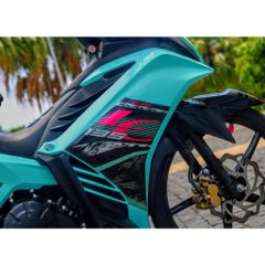 Tem Rời Dán Xe Exciter 135 Mẫu LC Xanh Ngọc Cực Hot, Hàng 3 Lớp Chất Lượng Cao Quyen Decal