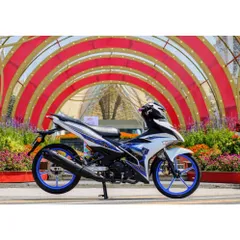 Tem rời Y15ZR xanh Gp đen cho Exciter 150 trắng - siêu hot 2023 Quyen Decal