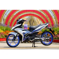 Tem rời Y15ZR xanh Gp đen cho Exciter 150 trắng - siêu hot 2023 Quyen Decal