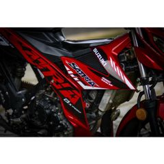 Tem Rời Dán Xe Raider FI Mẫu 2020 Đỏ Đen Trắng Chữ Satria F150 Cực Chất, Hàng 3 Lớp Chất Lượng Cao Quyen Decal