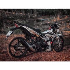 tem rời satria F150 full trắng phối đen vàng